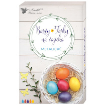 Barvy na vajíčka gelové metalické 5 ks v balení