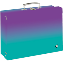 Kufřík dětský hranatý Oxy Go Ombre Purple blue