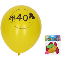Nafukovací balónky s číslem 40