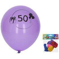 Nafukovací balónky s číslem 50
