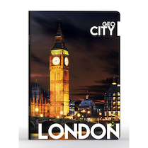 Sešit A4 linkovaný 444 40 listů Geo City Londýn