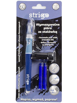 Gumovací pero na bombičky Strigo tmavě modré