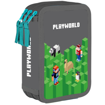 Penál třípatrový prázdný Playworld