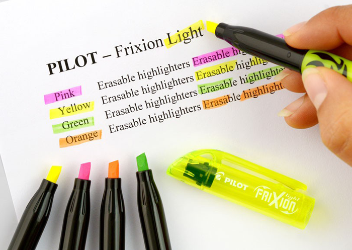 Pilot Frixion Light zvýrazňovače