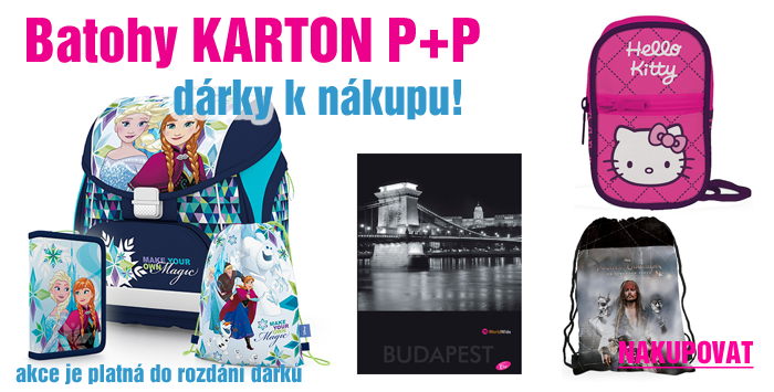Batohy Karton P+P s dárkem a dopravou zdarma