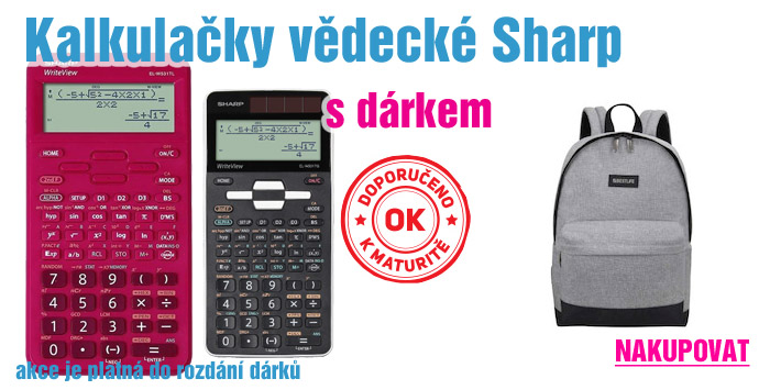 Dárek ke kalkulačkám Sharp