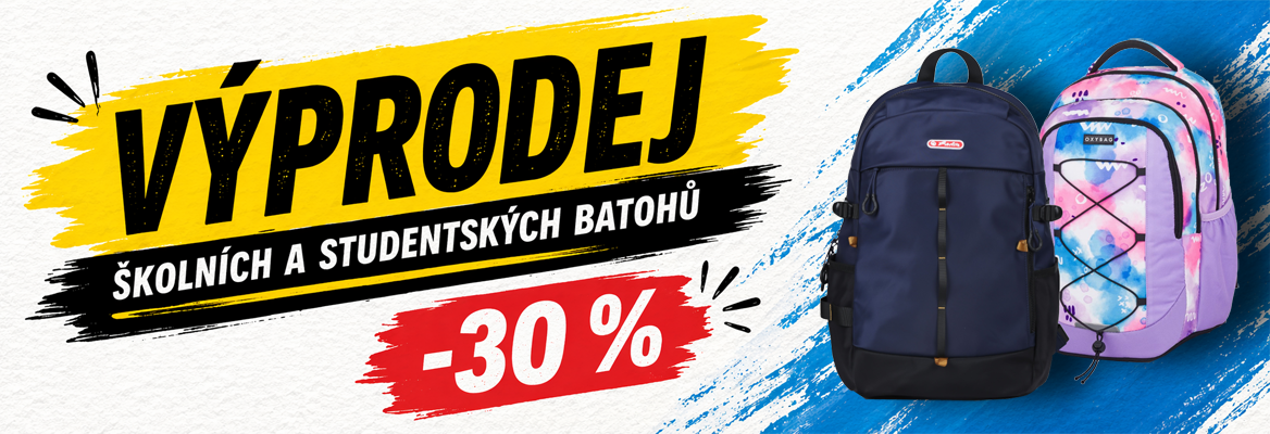 Výprodej školních a studentských batohů