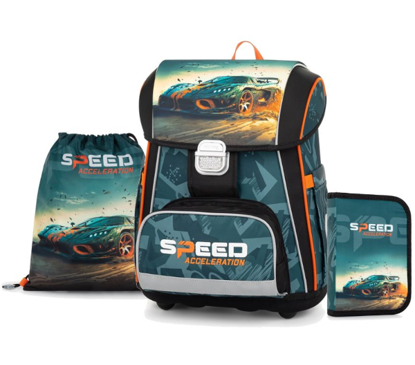 Oxybag Školní batoh PREMIUM Cool Auto set 313568