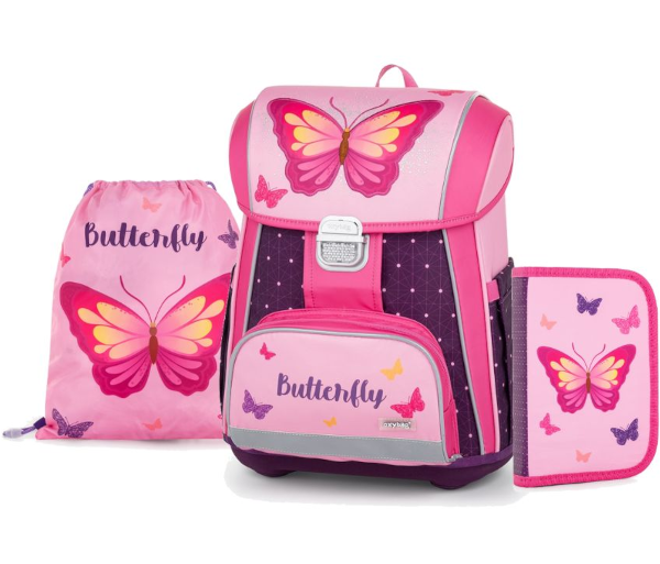 Oxybag Školní batoh PREMIUM Cool Motýl set 313566