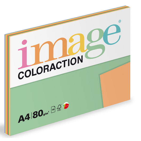 Barevný kopírovací papír Coloraction A4 80g intenzivní barvy 119122