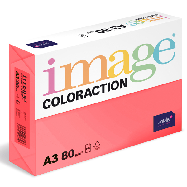 Barevný papír Image Coloraction A3 80g reflexní růžová 500 ks 119160