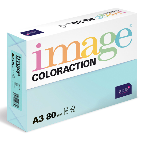 Barevný papír Image Coloraction A3 80g sytá modrá 500 ks 119144