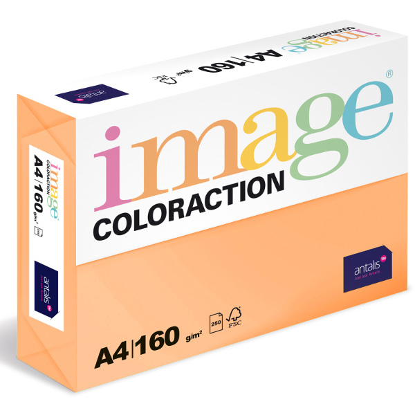 Barevný papír Image Coloraction A4 160g intenzivní sytá oranžová 250 ks 119130