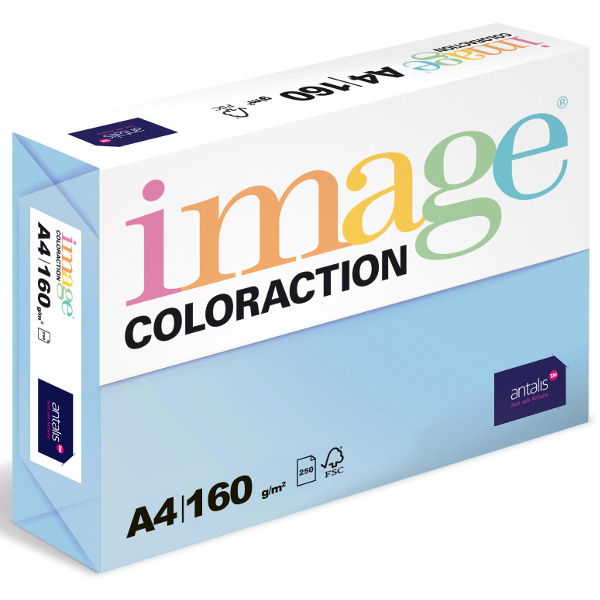 Barevný papír Image Coloraction A4 160g pastelová ledově modrá 250 ks 119133