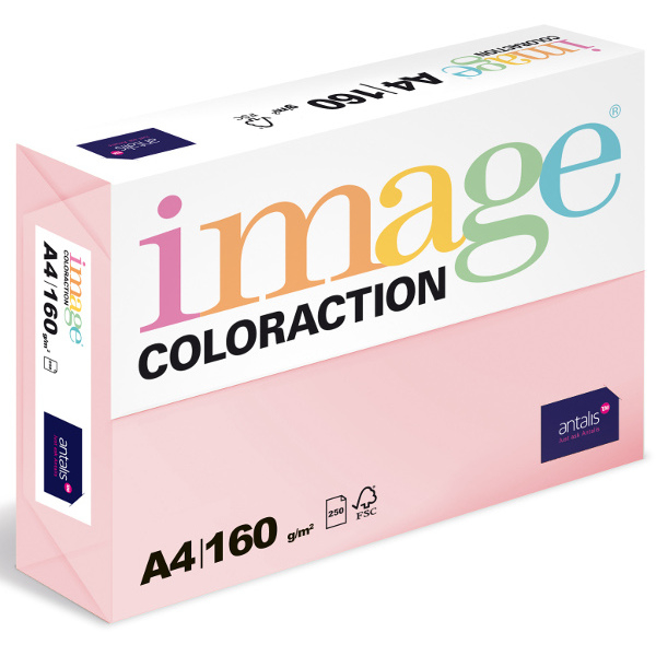 Barevný papír Image Coloraction A4 160g pastelově růžová 250 ks 119134