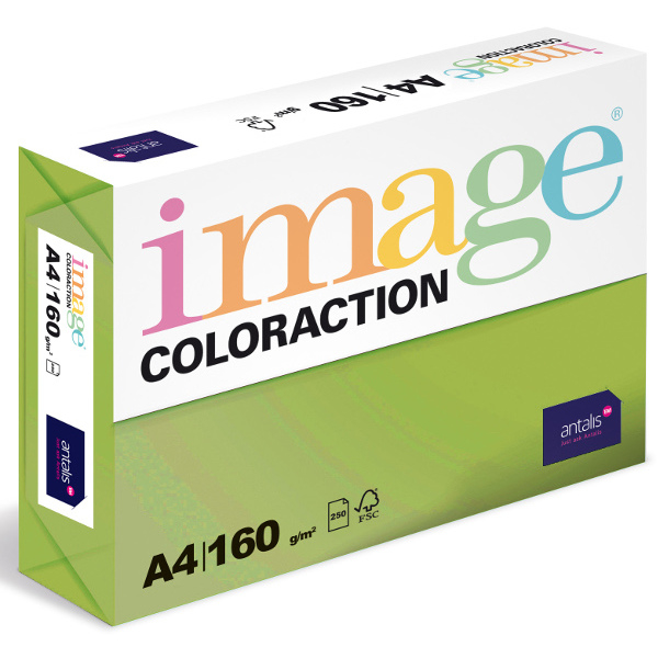 Barevný papír Image Coloraction A4 160g středně zelená 250 ks 119131