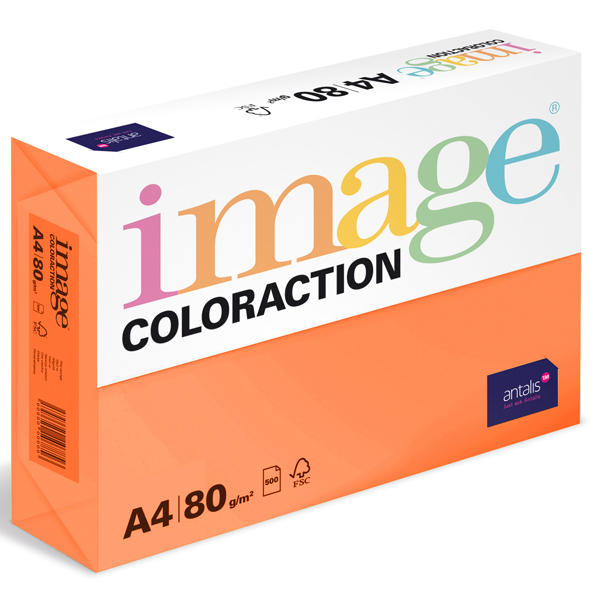 Barevný papír Image Coloraction A4 80g intenzivní cihlově oranžová 500 ks 119080