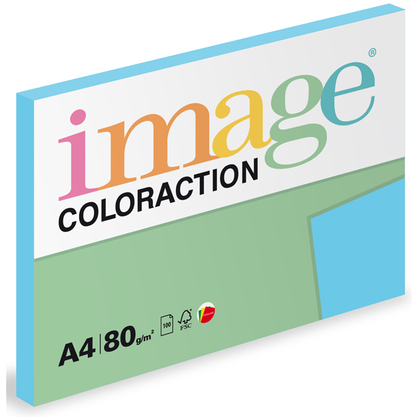 Barevný papír Image Coloraction A4 80g intenzivní sytá modrá 100 ks 119073