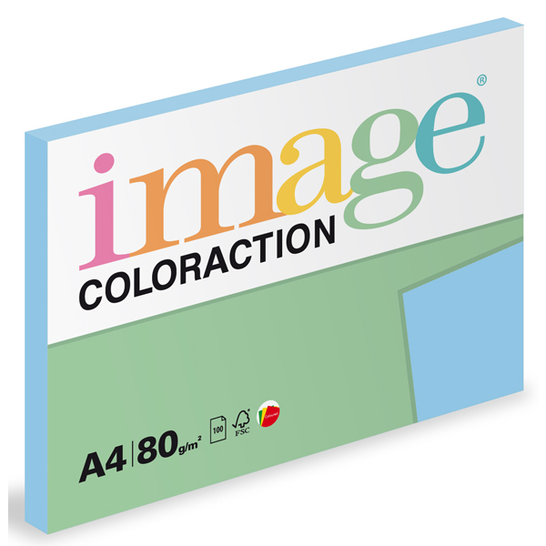 Barevný papír Image Coloraction A4 80g pastelová ledově modrá 100 ks 119093
