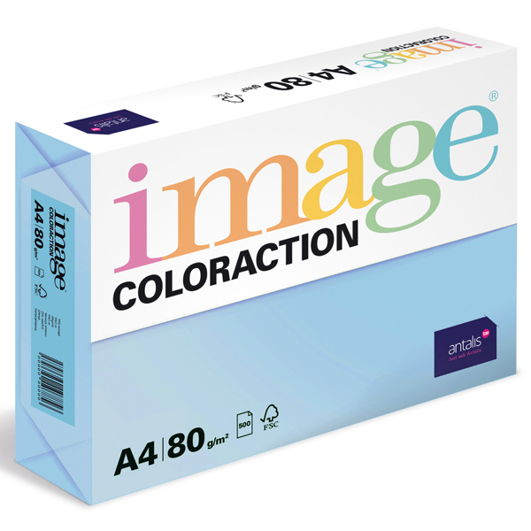 Barevný papír Image Coloraction A4 80g pastelová ledově modrá 500 ks 119092