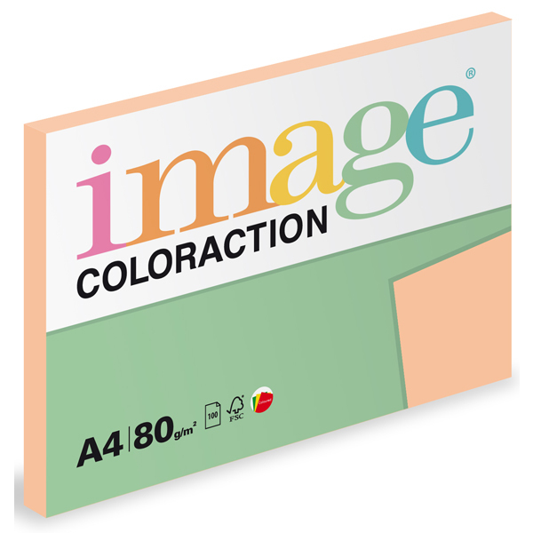 Barevný papír Image Coloraction A4 80g pastelová meruňková 100 ks 119095