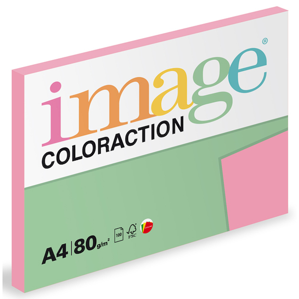 Barevný papír Image Coloraction A4 80g pastelová starorůžová 100 ks 119097