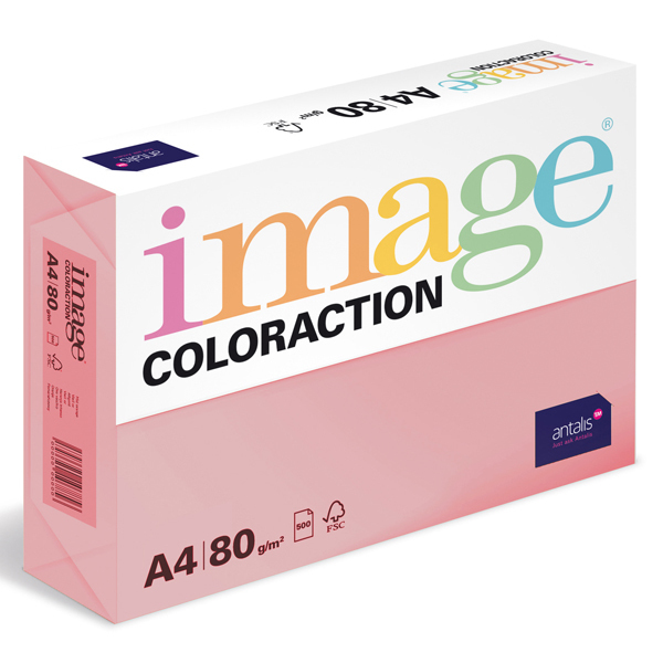 Barevný papír Image Coloraction A4 80g pastelová starorůžová 500 ks 119096