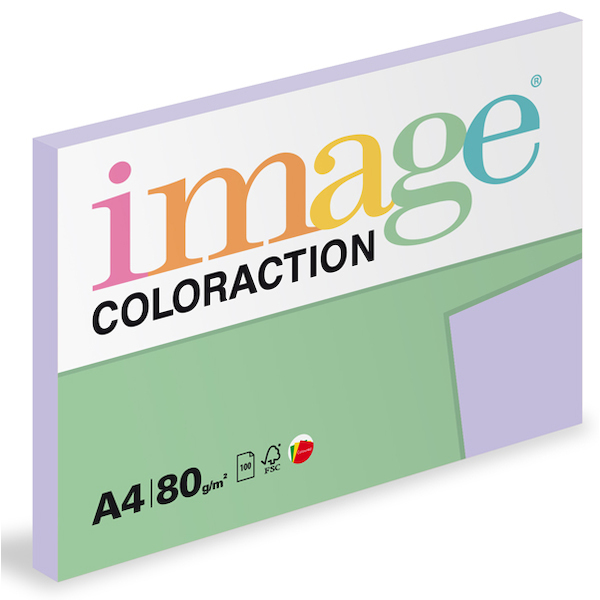 Barevný papír Image Coloraction A4 80g pastelově fialová 100 ks 119103