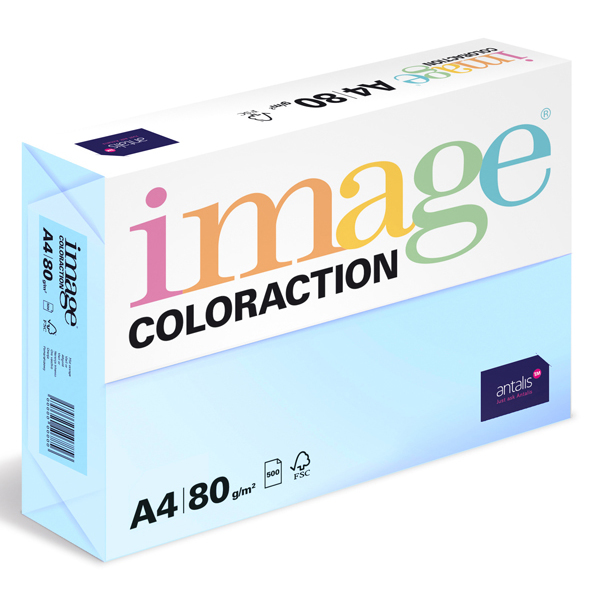 Barevný papír Image Coloraction A4 80g pastelově světle modrá 500 ks 119108