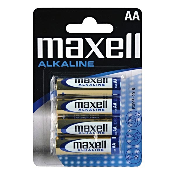 Baterie alkalické Maxell LR06-AA 4ks 402018
