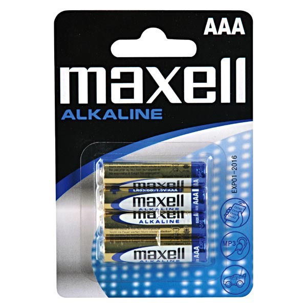 Baterie Maxell AAA 4ks 402017