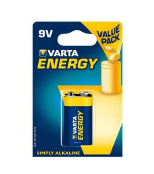 Baterie alkalické Varta Energy 6LR61-9V 1ks 219592