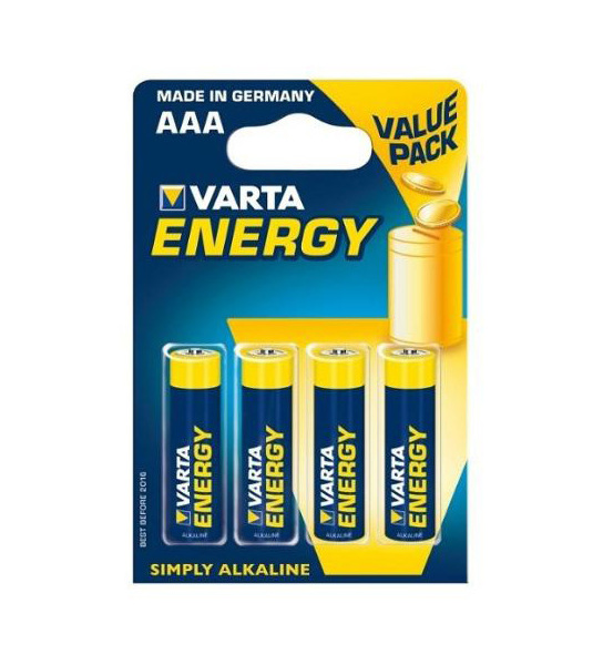 Baterie alkalické Varta Energy LR03-AAA 4ks 219586