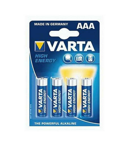 Baterie alkalické Varta High Energy LR03-AAA 4ks 219593