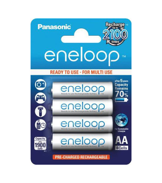 Baterie Panasonic Eneloop nabíjecí přednabité AA 1900mAh 4ks 219604