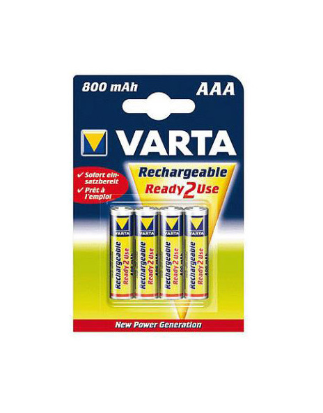 Baterie Varta nabíjecí přednabité AAA 800mAh Longlife 219598