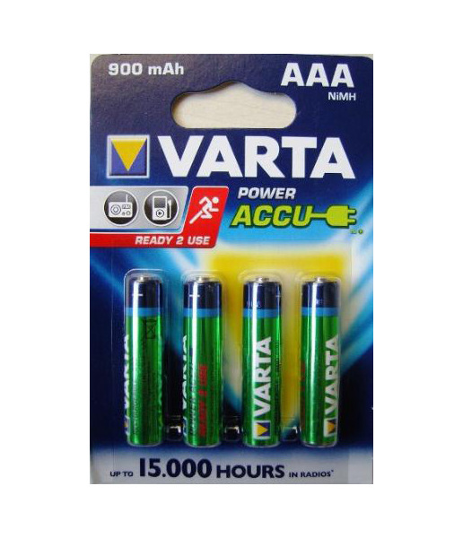 Baterie Varta nabíjecí přednabité AAA 900mAh Power 219599