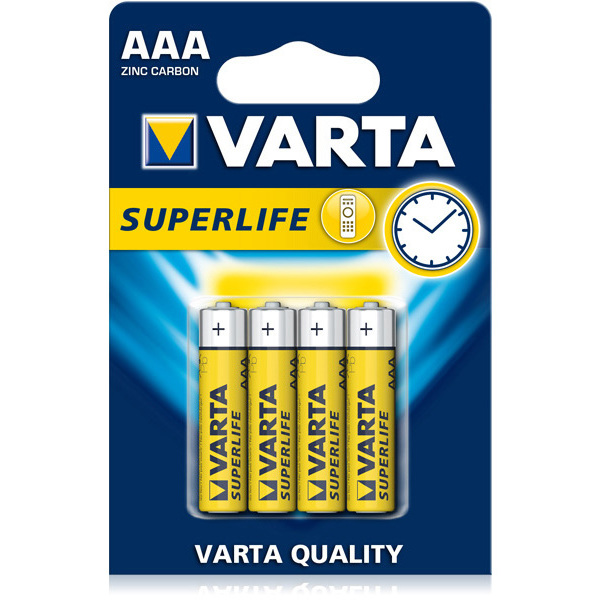 Baterie zinkové Varta Superlife LR03-AAA 4ks 219580