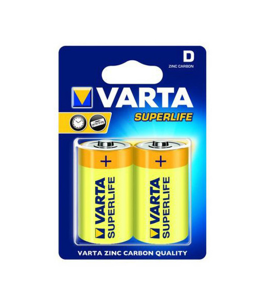 Baterie zinkové Varta Superlife LR20-D 2ks 219583