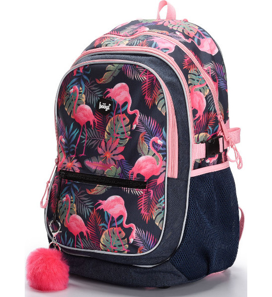BAAGL Školní batoh Flamingo 305736