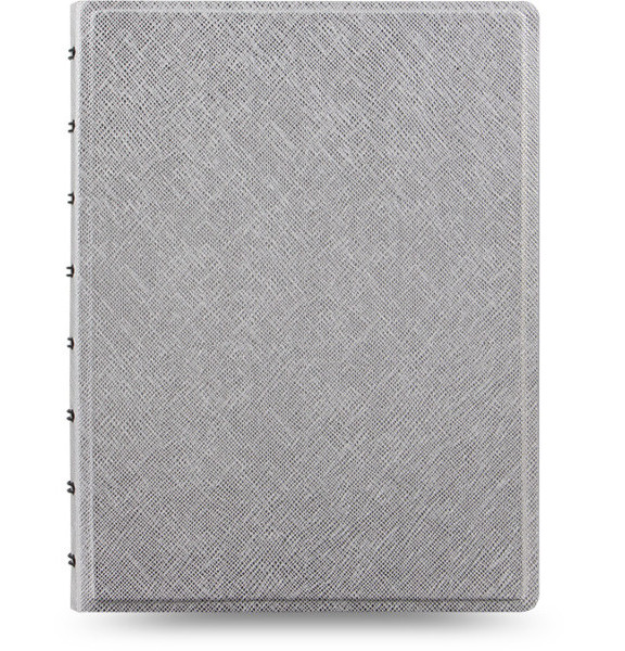 Blok FILOFAX Notebook A5 Saffiano Metallic Silver 304098
