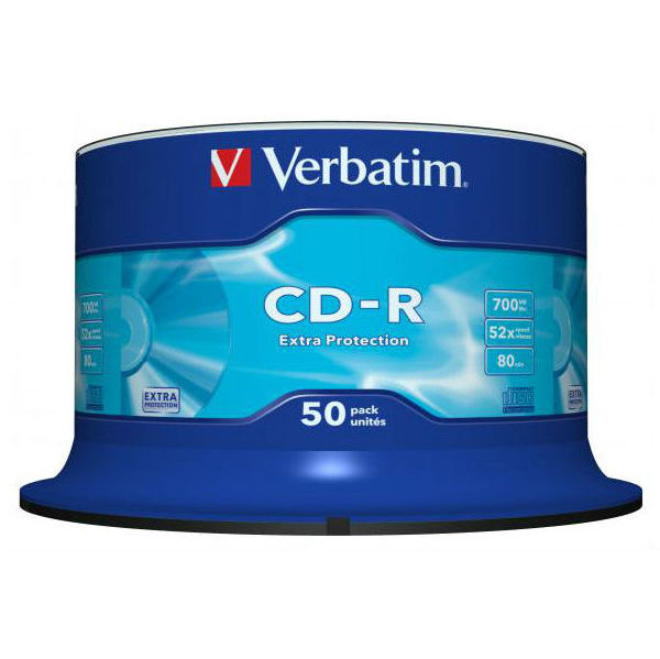 CD-R Verbatim DataLife 700MB 52x cake box 50ks 145011