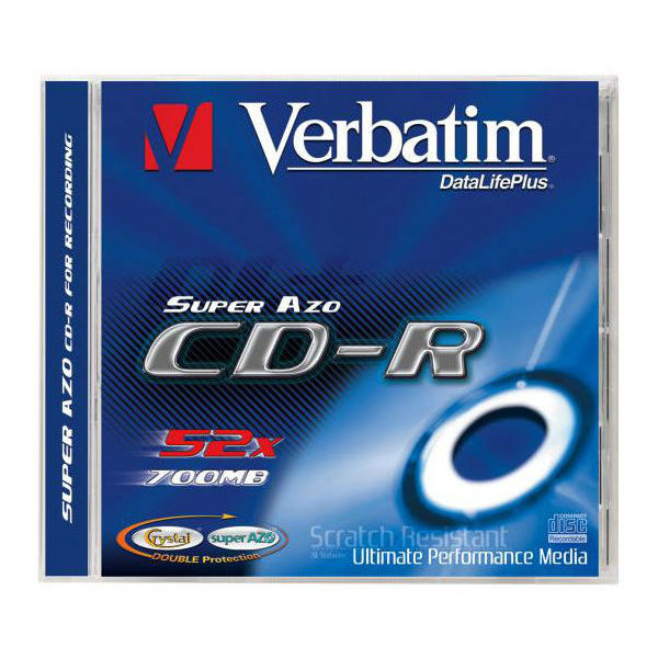 CD-R Verbatim DataLife Plus 700MB 52x jewel box 1ks 140031