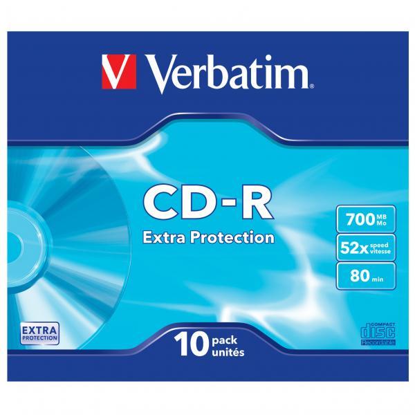 CD-R Verbatim Extra Protection 700MB 52x slim box 1ks 149411