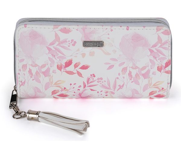 Dámská peněženka velká Pink flowers 951219