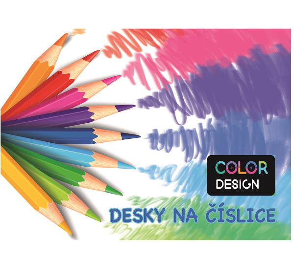 Desky na číslice Pastelky 306533