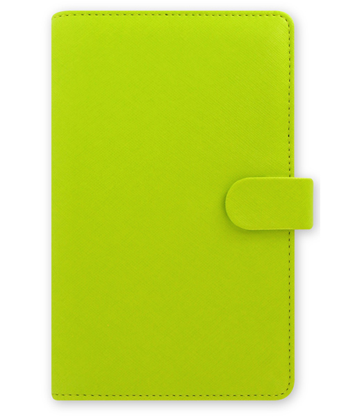 FILOFAX diář Saffiano osobní Compact limetkový 401830