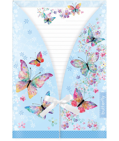 Dopisní souprava barevná Motýl motyl