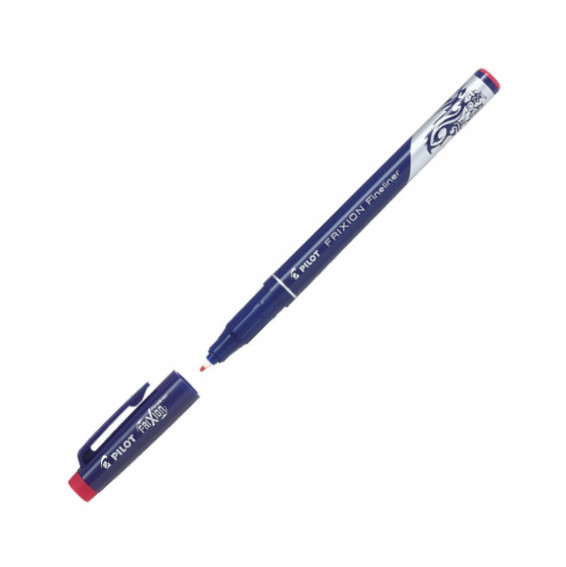 Pilot Fineliner Frixion 4104 gumovací červený 402421