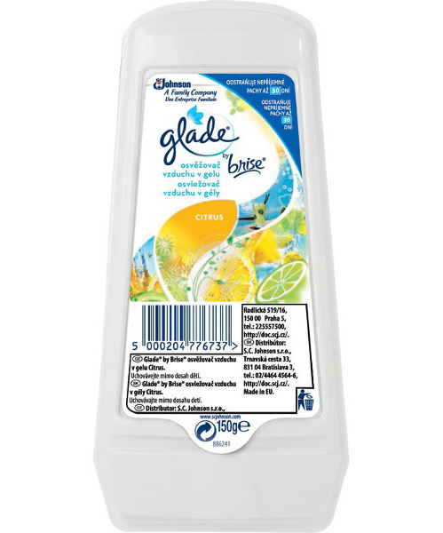 Glade gel osvěžovač vzduchu citrus 150g 210018